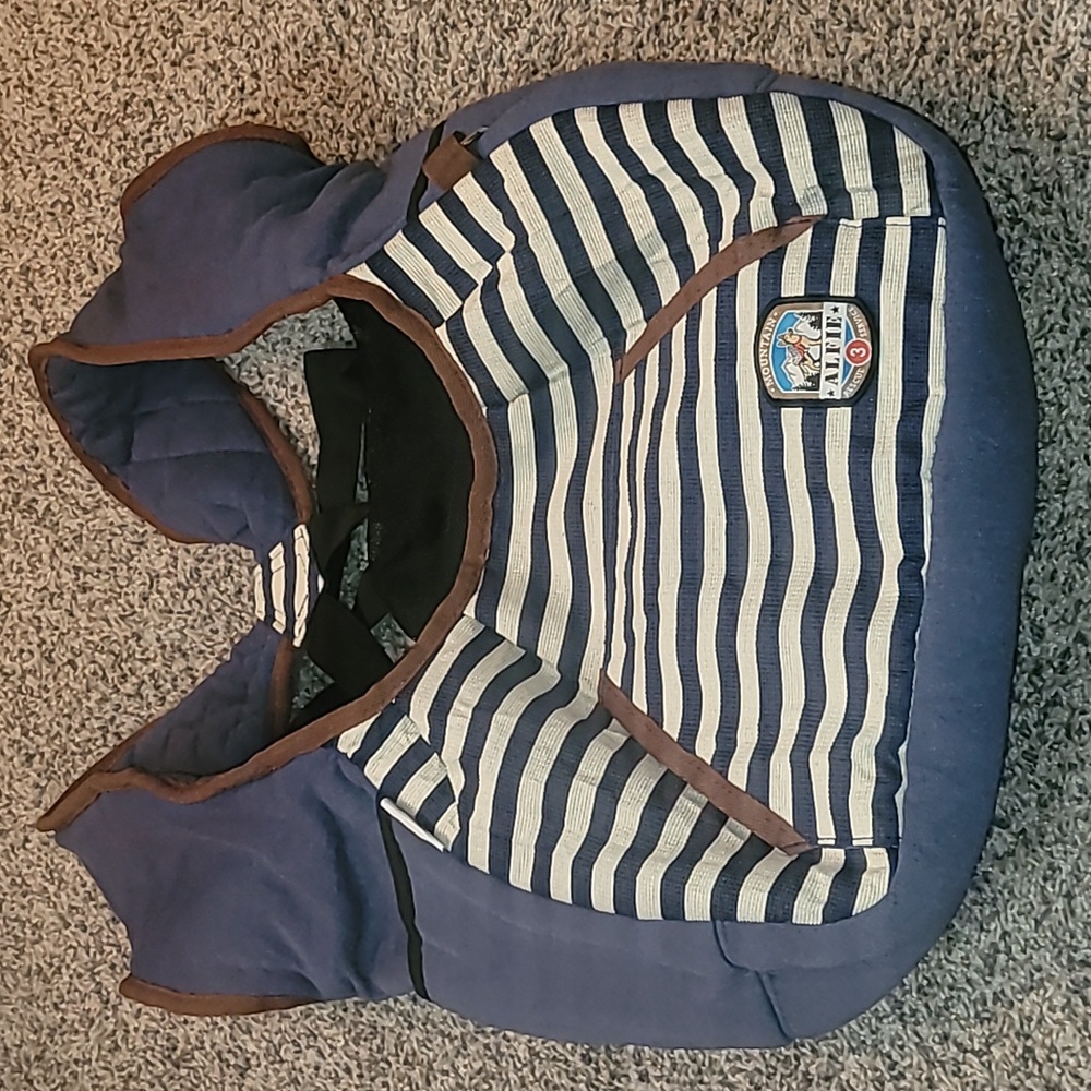 Navy & Cream Striped Dog Carrier Sling